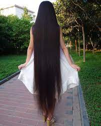 🔸|📸 Foxy Anya|🔸 #verylonghair #superlonghair #longhairdontcare  #kneelengthhair #floorlengthhair #blackh… | Long hair styles, Silky smooth  hair, Long black hair