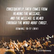 Romans 10 17 Daily Bible Verse Niv Bible Christian Vision Board