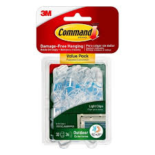 Command Outdoor Light Clips With Foam Strips Clear Target