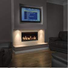 Regarded as one of the world's flattest fireplaces, the vauni edge looks like it's built into the wall. Gas Fire Gazco Studio 2 Slimline Edge High Efficiency 82 Glass Fronted Gas Fire Hang On The Wall Gas Fire