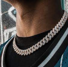 Harlex's ultra sparkly, flashy and glitzy cuban chain necklaces are made with high quality base metal and finished in stunning white gold tone and glittering links that look like crushed stones. Diamond Cuban Link Choker Chain 12mm Gold Gods The Gold Gods