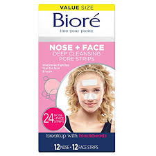Biore Deep Cleansing Pore Strips Before And After Amazon Com Biore Nose Face Deep Cleansing Pore Strips 24 Count Value Size 12 Nose 12 Face Strips For Chin Or For Pore Strips Biore Pore Strips Face Pores