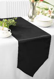 Table runners are a great way to add some style and a decorative touch to your party or event. Black Satin Table Runners