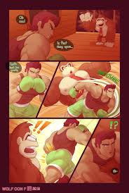 BANANA SLAMMA (wolf con f), 7 images. Males only porn comics.