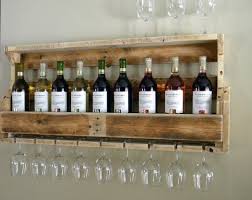 How To Make Pallet Wine Rack With Glass Holder Instructions Tips Ideas Pallet Wine Rack Reclaimed Pallet Wood Rustic Wine Racks