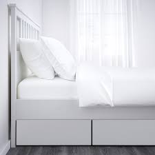 Ebay ikea hemnes gästebett mit 2 matratzen. Hemnes Bettgestell Mit 4 Schubladen Weiss Gebeizt Leirsund Ikea Deutschland