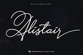 Каллиграфические и скриптовые шрифты с кириллицей. Alistair Font 29258 Script Font Bundles Signature Fonts Handwritten Fonts Modern Fonts