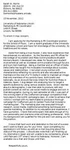 Cover Letter Inglese Modello Curriculum