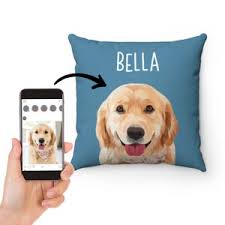 Custom Pet Portrait Pillow