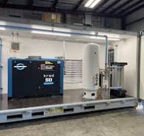 50 HP Rotary Screw Compressor with Desiccant Dryer and ...