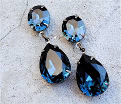 Pick up a hamilton khaki aviation men's watch h76712151 today to add to your collection or as a perfect gift for that special person. Vintage Navy Blue Earrings Swarovski Crystal Earrings Tear Etsy