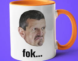 Guenther Steiner Fok Mug: Formula 1 Fan Gift