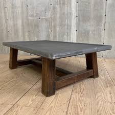 A wide variety of bluestone table options are. Sold Reclaimed Antique Belgian Bluestone Top Coffee Table On Robust Oak Trestle Base Coffee Table Trestle Base Furniture Design Modern