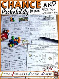Chance And Probability Print N Go Sheets Editable Powerpoint Distance Learning Teachers Pay Teachers Seller Teacher Guides Resource Classroom