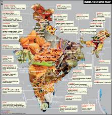 Food maps turn the world into delicious art. Indian Cuisine Map Indian Food