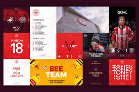Tudo sobre o clube brentford (championship) plantel atual com valores de mercado transferências rumores estatísticas dos jogadores calendário notícias. Thisaway S Future Facing Rebrand Of Brentford Fc Reflects The Dynamism Of The Club S New Era