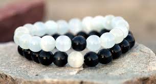 Black And White Relationship Bracelets Bracelet Set Couples Bracelets Couples Gift Yin Yang Bracelet Matching Bracelets Her And His Bracelet Black Yin Yang Bracelet White Bracelets Cat Eye Bracelet