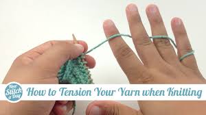 See more ideas about finger crochet, finger knitting, crochet. How To Tension Your Yarn When Knitting New Stitch A Day