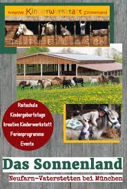 Kinderwerkstatt Sonnenland Kimapa Reitschule Ausflug Kindergeburtstag Pferde