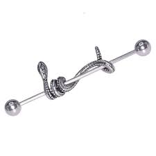 / we silver jewel is the wholesaler you can trust fo. Industrial Piercing In Surgical Steel With A Snake Evy S Secrets