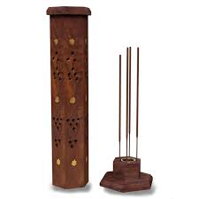 If your incense has a bamboo stick, hold the uncoated portion of the bamboo stick and light the opposite coated end. 11 Incense Stick Holder Octagon Tower Ash Catcher Wooden Handmade Incense Burner Holder Aromatherapy For Modern Gift Wood Home Decor Walmart Com Walmart Com