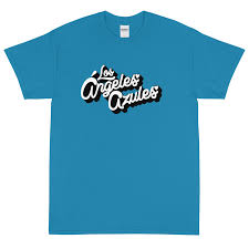 Los ángeles azules es el nombre de una agrupación integrada en su mayoría por miembros de una misma familia, proveniente de iztapalapa, ciudad de méxico, méxico. Los Angeles Azules Blue Logo T Shirt Los Angeles Azules Official Store