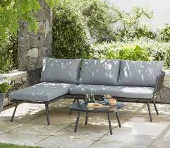 Steel construction stacking chairs fascinate the details and look great in any interior. This Matara Outdoor Sofa Combines Powder Coated Steel Frames With Knitted Textiline Rope To Create An O Outdoor Lounge Furniture Outdoor Living Diy Garden Sofa