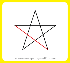 This drawing was made at internet users' disposal on 07 february 2106. How To Draw A Star Step By Step Drawing Tutorial For The Easiest 5 Pointed Star Easy Peasy And Fun