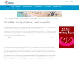 Love compatibility for cancer calculate the romantic potential of each zodiac sign with cancer by dailyhoroscope.com staff. Gemini Man Cancer Woman Love Compatibility Attraction Uplabs