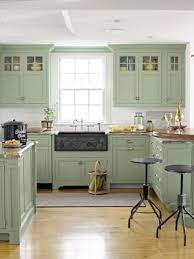 This Massachusetts Beach Bungalow Is Our Summer Dream Home Home Kitchens Green Kitchen Cabinets Kitchen Remodel