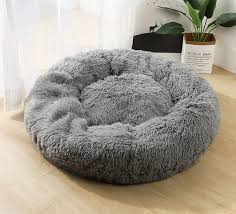 Fhasso luxury bamboo cat bed. Dog Bed Plush Calming Vebo Pet Online