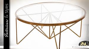 Table Basse Design Ronde En Verre Et Metal Dore A L Ancienne O 100 Cm Interieurs Styles Des demeures de banlieue aux studios, des maisons de ville les modèles principaux sont faits en bois, en mélaminé, en verre et en métal. table basse design ronde en verre et
