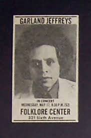 Garland Jeffreys Wild in the Streets Era Mercer Arts Center NYC 1972  Concert Ad