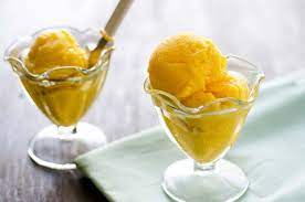 Delicioso Sorbete De Mango Con 3 Ingredientes Lime Sorbet Vegan Summer Recipes Vegan Dessert Recipes