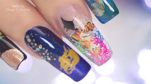 5 Aquarium Nails Youtube Aquarium Nails Nails Broken Nails