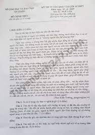 Ngoài ra, để xem lại đề thi và đáp án các em có thể tải file tài liệu về để tiện tham khảo. Gá»£i Y Ä'ap An Ä'á» Thi Tuyá»n Sinh Lá»p 10 Mon VÄn Sá» Gd Ä't An Giang NÄm 2019 Thá»i Ä'áº¡i