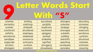 9 (nine) letter words that start with s and ending in y : Nine Letter Words Starting With S Grammarvocab