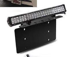 For Ford Truck Car 126w Led Light Bar Usa Front License Plate Bracket Kit Wiring Ebay Front License Plate Bar Lighting Led Light Bars