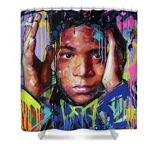 Jean-Michel Basquiat IV Shower Curtain