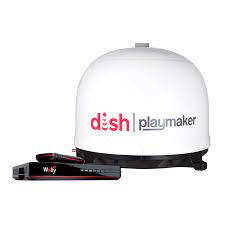 Don't miss your favorite entertainment while you're in the great outdoors. Dish Playmaker Portable Automatic Satellite Antenna With Mount And Dish Wally Hd Receiver For Trucks Winegard Company