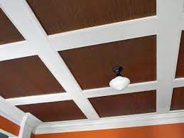 It is whether to texture your ceiling, or to install coffered ceiling using beadboard and stylish fish scale tiles. How To Install Grasscloth On A Coffered Ceiling Hgtv