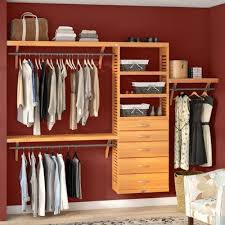 12 W Deep Solid Wood Premier Closet System In 2020 Closet System Closet Organizing Systems Adjustable Closet Shelving