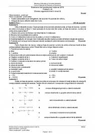 Subiecte bac chimie organica 2015. Subiecte Bac Chimie 2016 Vezi Subiectele La Bac La Chimie OrganicÄƒ Si AnorganicÄƒ