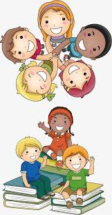 Handle Reading Children Cartoon Color Hand Painted Cartoon Children Pupils Happy Murais Da Escola Imagens Infantis Cartoon Cartoon