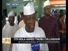 Tinubu, as many dey call am na big oga for di kontri ruling apc political party. Tvc This Morning 29th March 2019 11th Bola Ahmed Tinubu Colloquium Youtube
