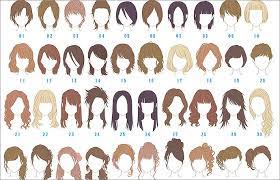 pixivに投稿されたヘアカタログイラスト 描き込まれた数が半端無い作品も 髪型のスケッチ 髪のスケッチ 髪型 女