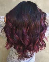 50 Shades Of Burgundy Hair Color Dark Maroon Red Wine Red Violet