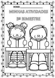 Minhas Atividades Capa Para Pasta De Atividades Educação Infantil Colorida Atividades Adriana Capa 3º Bimestre Binder Covers Kids Clipart School Clipart
