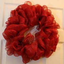 Don't confuse deco mesh with tulle. How To Make A Mesh Ribbon Wreath Christmas Mesh Ribbon Wreath Mesh Ribbon Wreaths Making Mesh Wreaths