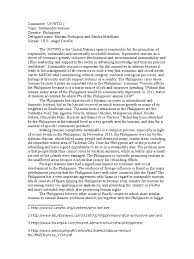 Each paragraph should present an idea or main concept that clarifies a portion of the position statement and is supported by evidence or facts. Sample Position Paper Tourism Philippines